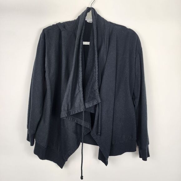 Young Fabulous & Broke Sweaters - YOUNG FABULOUS BROKE WOMENS MEDIUM OPEN FRONT WATERFALL CARDIGAN SWEATER STRINGS